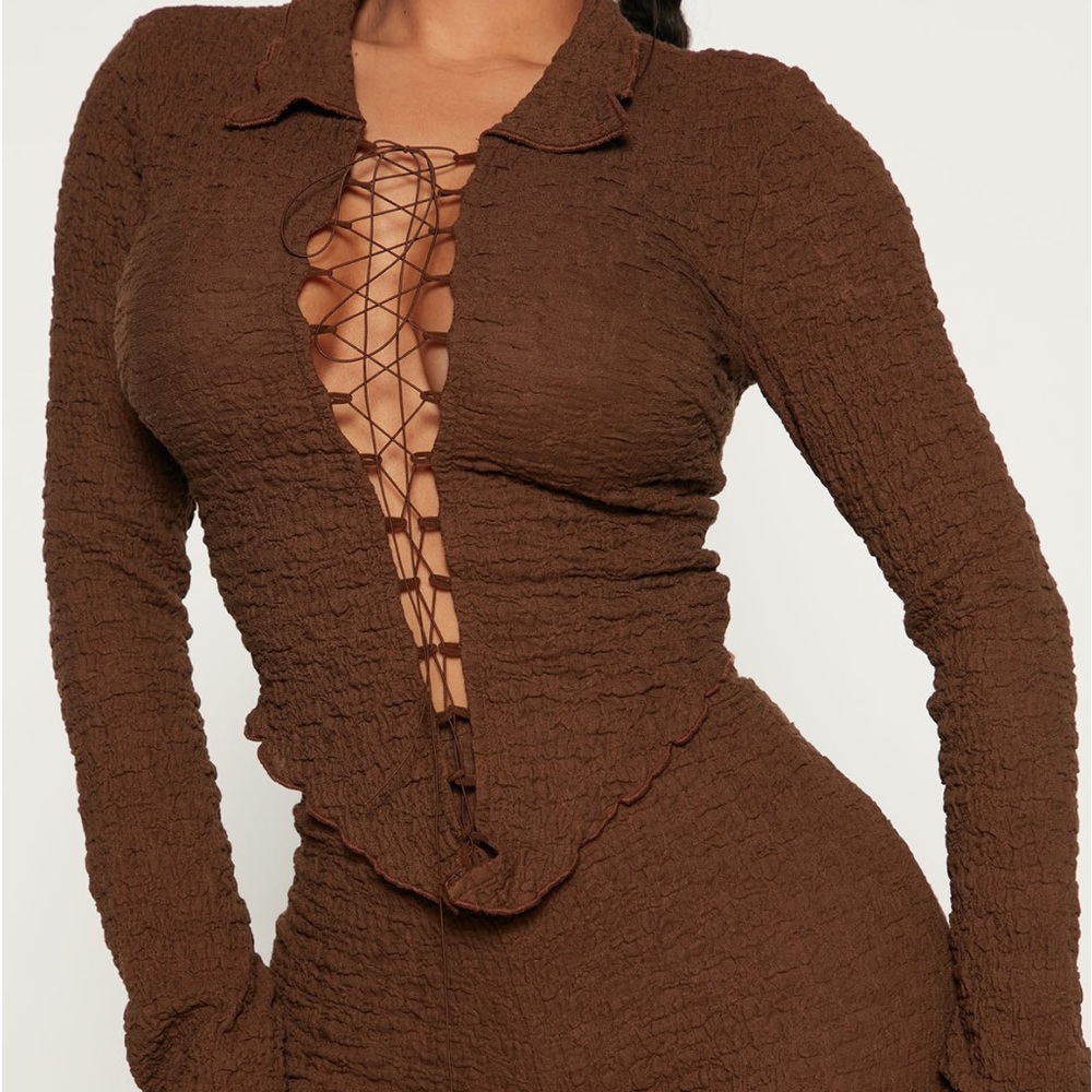 Textured pants set - Picture 3 of 6